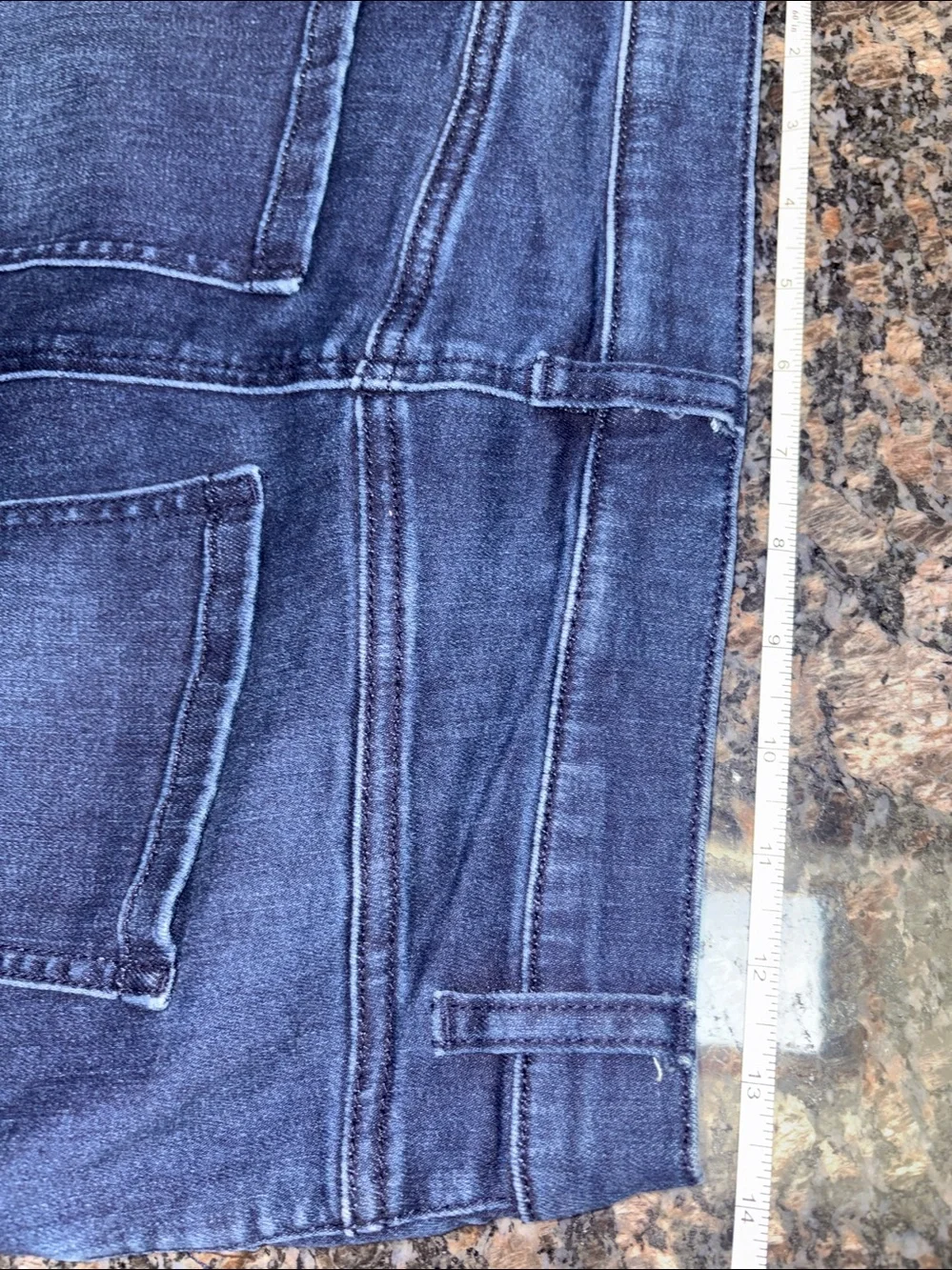 Dark Wash Button Fly Straight Leg Women’s Denim Sz 4